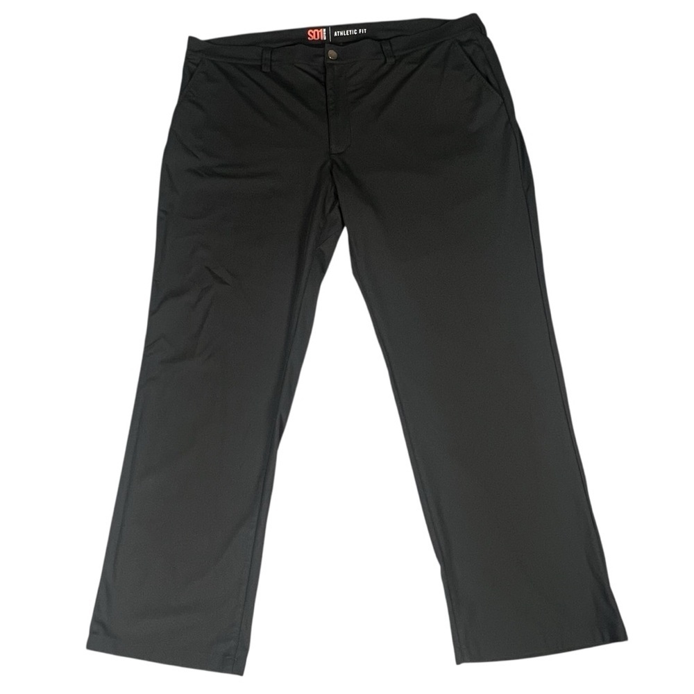 Society Of One Pants Mens Size 48 Navy Blue Athletic Fit Golf Chino 32” Inseam